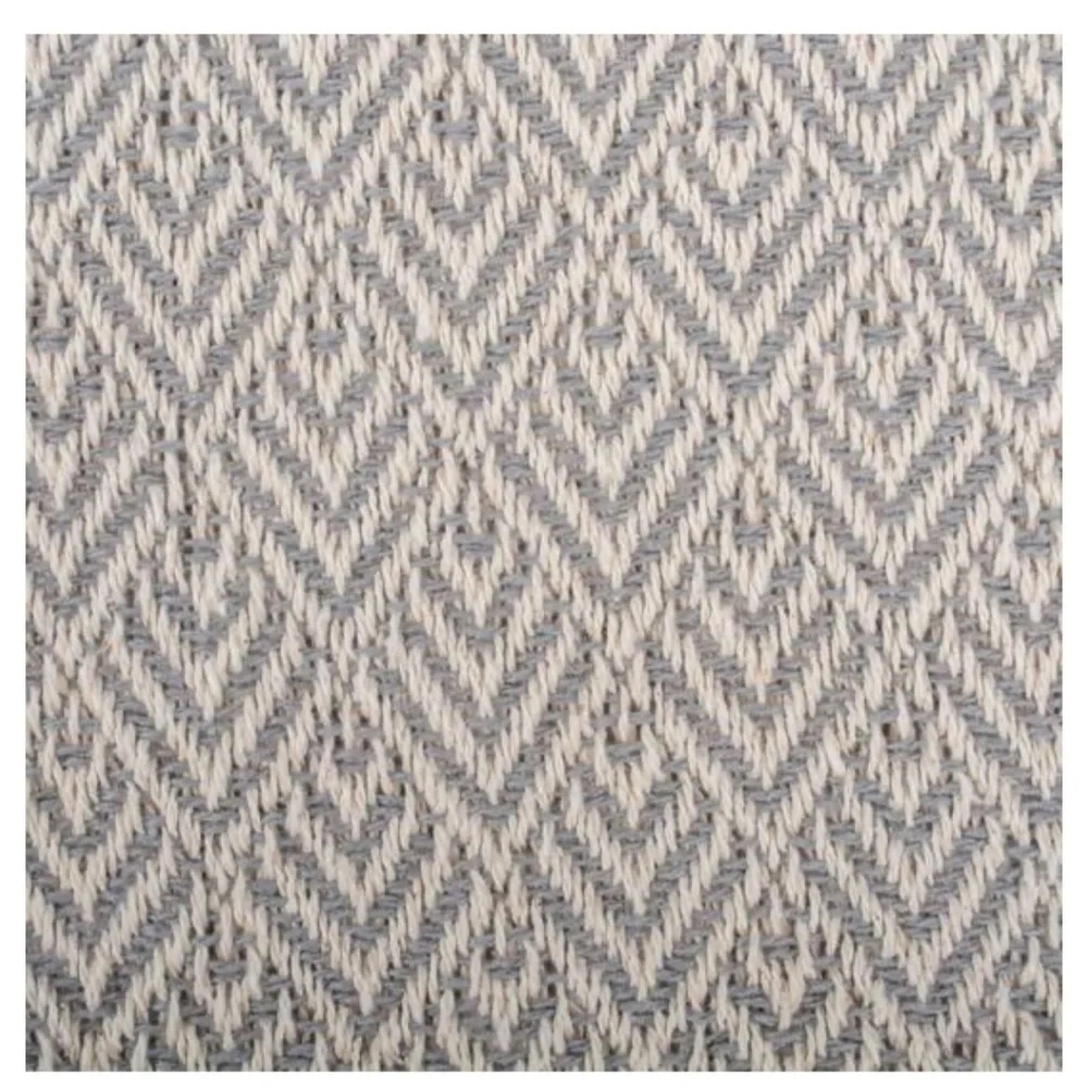 DIl Diamond Throw Collection Cotton Woven 50x60 Gray New